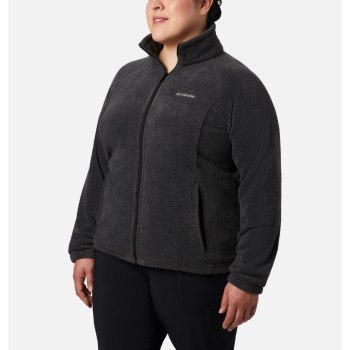 Columbia Jas Dames, Benton Springs Full Zip Plus Size Grijs, 18KXLJGVY